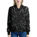 Galaxy Hyperspace Print Women's Bomber Jacket