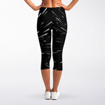 Galaxy Hyperspace Print Women's Capri Leggings