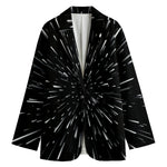 Galaxy Hyperspace Print Women's Cotton Blazer