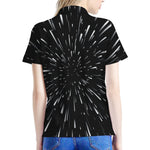 Galaxy Hyperspace Print Women's Polo Shirt