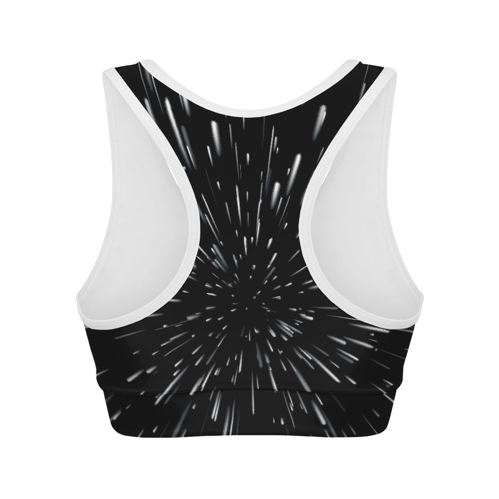 Galaxy Hyperspace Print Women's Sports Bra