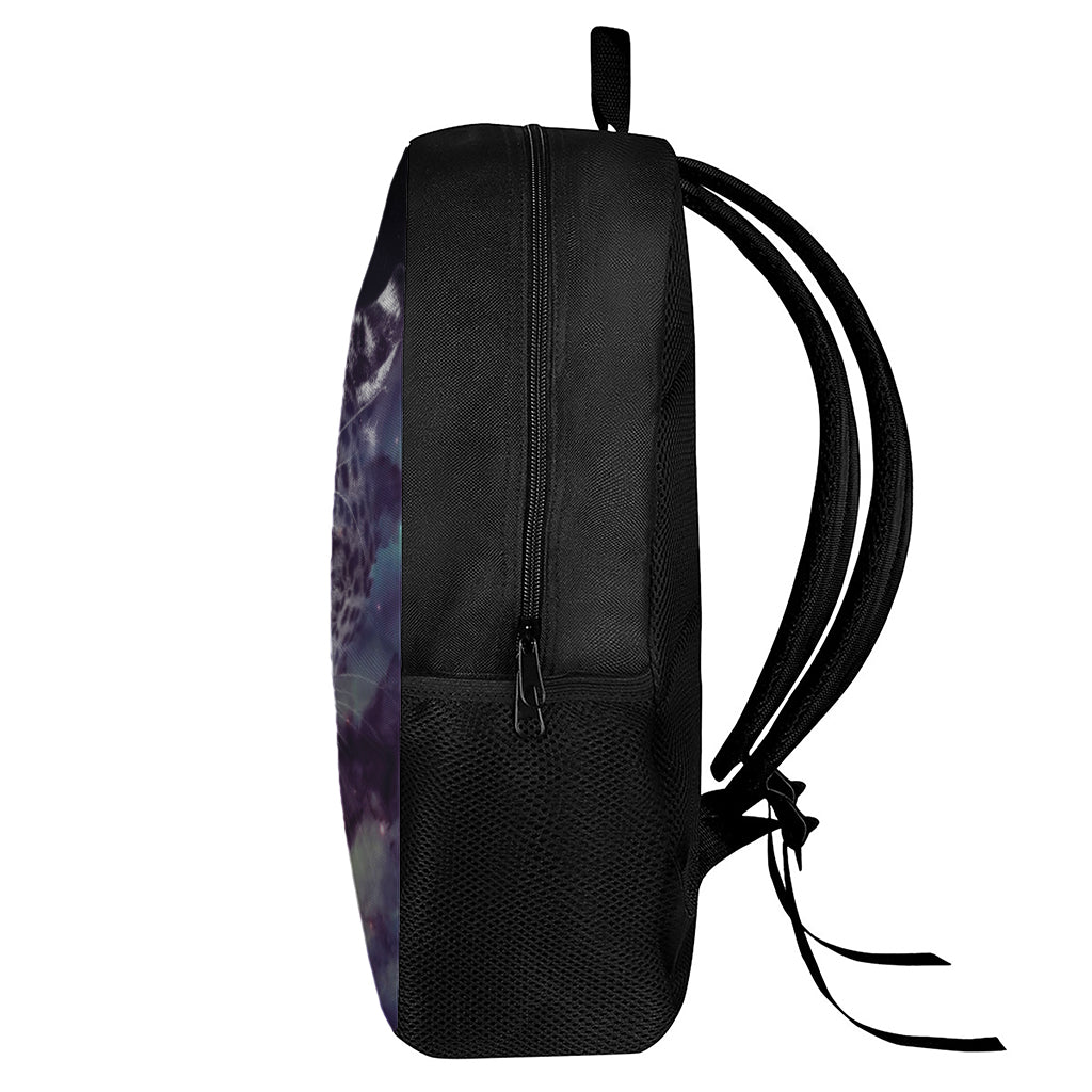 Galaxy Jaguar Print 17 Inch Backpack