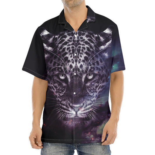 Galaxy Jaguar Print Aloha Shirt