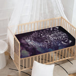 Galaxy Jaguar Print Baby Crib Sheet