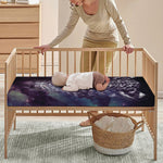 Galaxy Jaguar Print Baby Crib Sheet