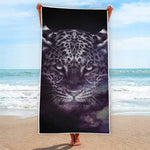 Galaxy Jaguar Print Beach Towel