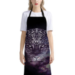 Galaxy Jaguar Print Bib Apron With Pocket