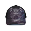 Galaxy Jaguar Print Black Mesh Trucker Cap