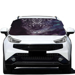 Galaxy Jaguar Print Car Windshield Snow Cover