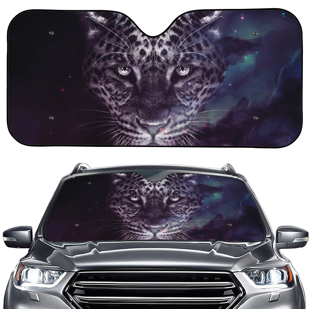 Galaxy Jaguar Print Car Windshield Sun Shade