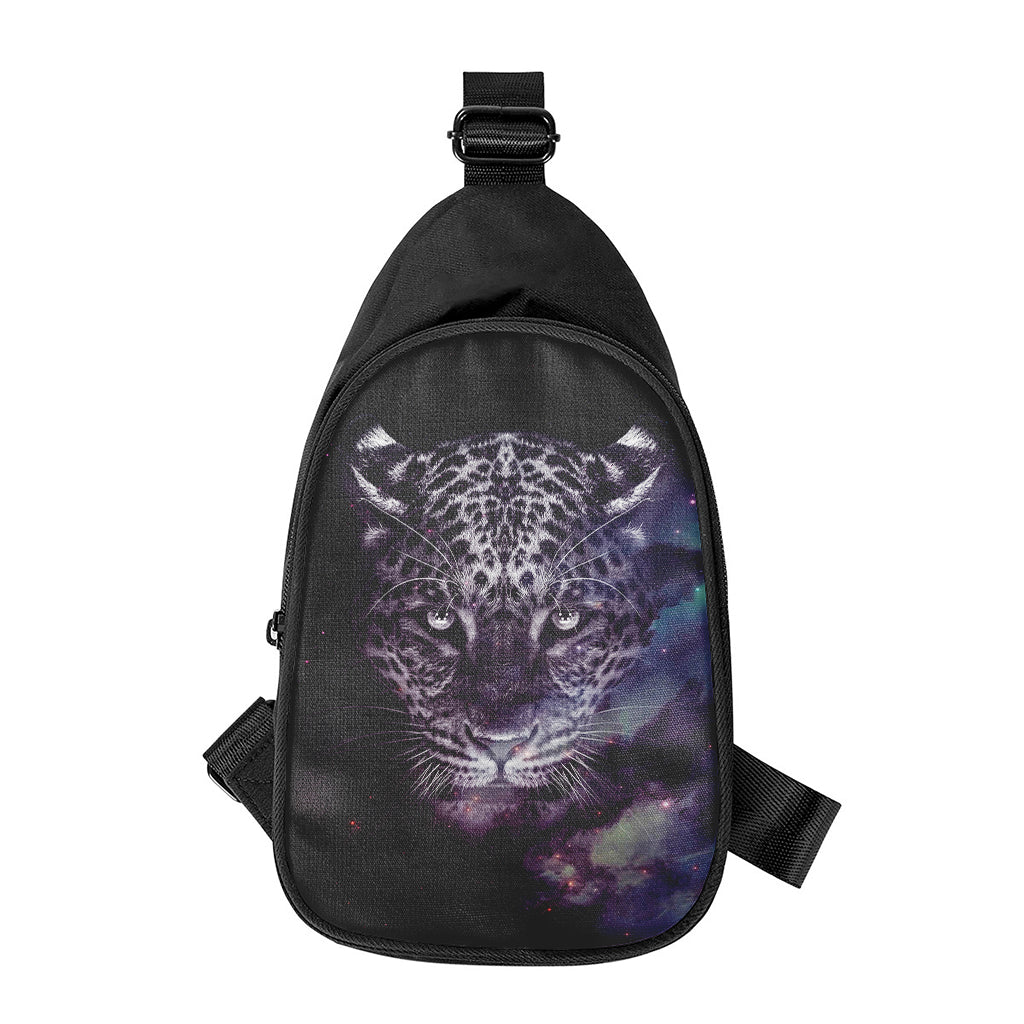 Galaxy Jaguar Print Chest Bag