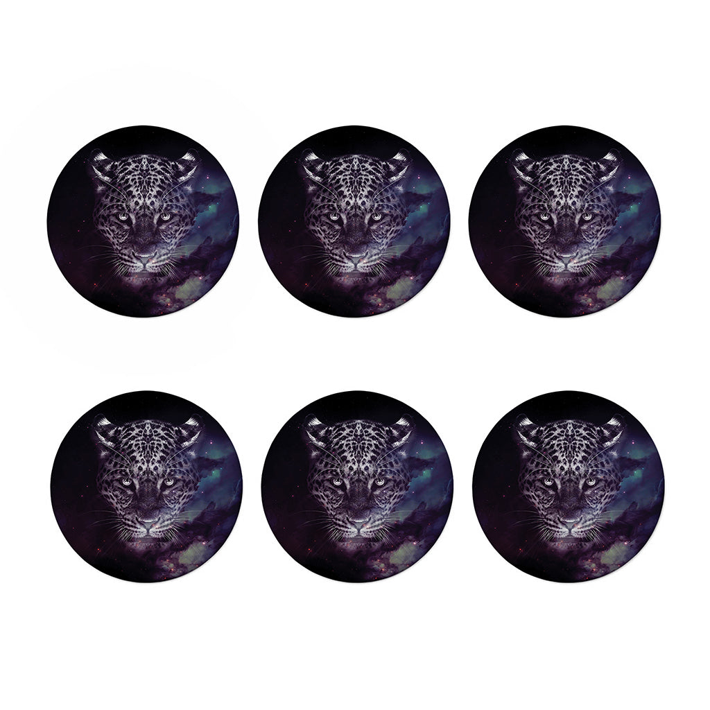 Galaxy Jaguar Print Coaster Set