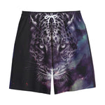 Galaxy Jaguar Print Cotton Shorts