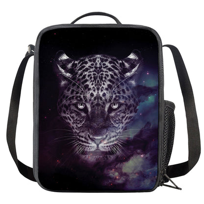 Galaxy Jaguar Print Crossbody Lunch Bag