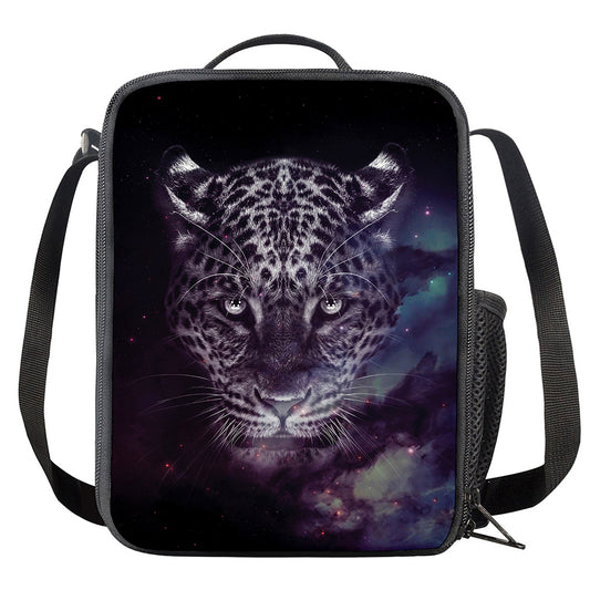 Galaxy Jaguar Print Crossbody Lunch Bag