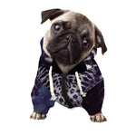 Galaxy Jaguar Print Dog Zip Up Hoodie