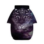 Galaxy Jaguar Print Dog Zip Up Hoodie