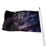 Galaxy Jaguar Print Flag