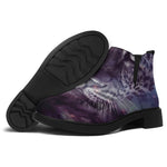 Galaxy Jaguar Print Flat Ankle Boots