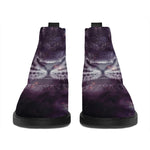 Galaxy Jaguar Print Flat Ankle Boots