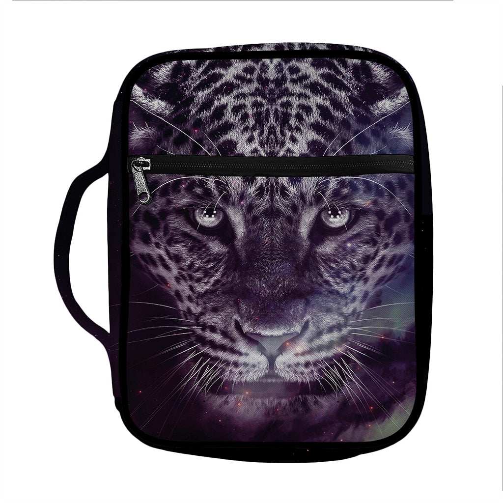 Galaxy Jaguar Print Front Pocket Bible Bag