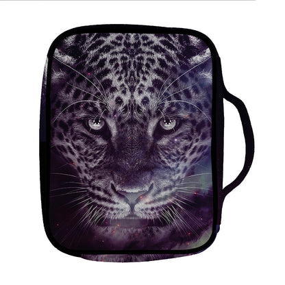 Galaxy Jaguar Print Front Pocket Bible Bag