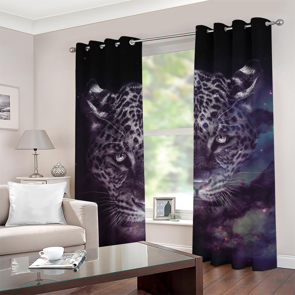 Galaxy Jaguar Print Grommet Curtains