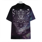 Galaxy Jaguar Print Hawaiian Shirt