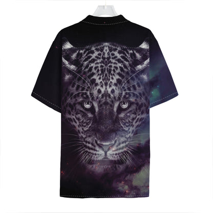 Galaxy Jaguar Print Hawaiian Shirt
