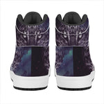 Galaxy Jaguar Print High Top Leather Sneakers