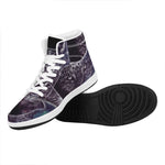 Galaxy Jaguar Print High Top Leather Sneakers