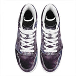 Galaxy Jaguar Print High Top Leather Sneakers
