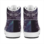 Galaxy Jaguar Print High Top Leather Sneakers