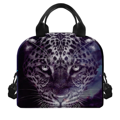 Galaxy Jaguar Print Insulated Lunch Bag