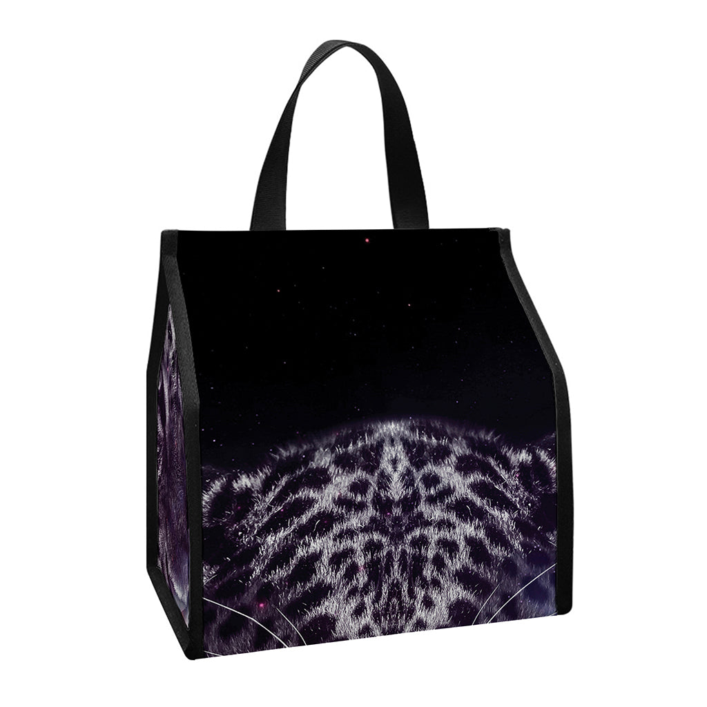 Galaxy Jaguar Print Insulated Lunch Tote