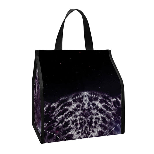 Galaxy Jaguar Print Insulated Lunch Tote