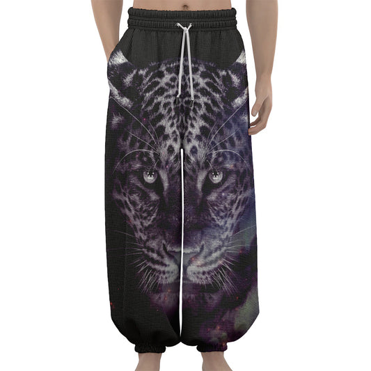 Galaxy Jaguar Print Lantern Pants