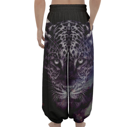 Galaxy Jaguar Print Lantern Pants