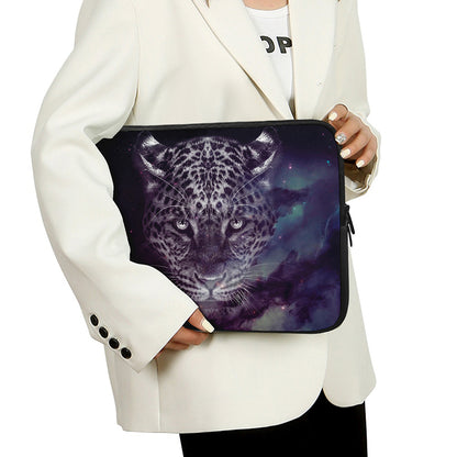Galaxy Jaguar Print Laptop Sleeve