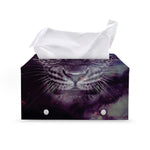 Galaxy Jaguar Print Leather Tissue Box Cover
