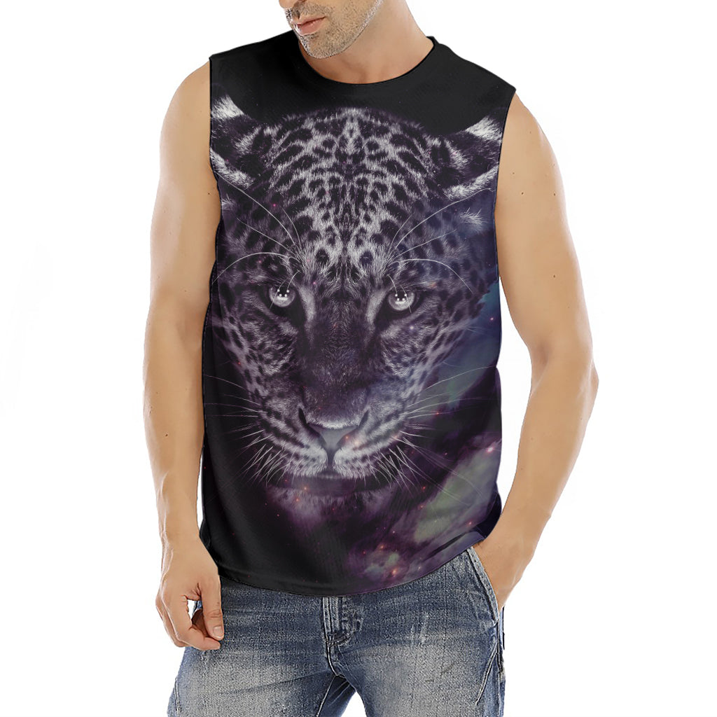 Galaxy Jaguar Print Men's Fitness Tank Top