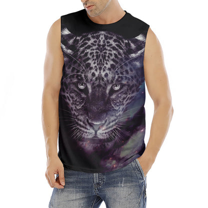 Galaxy Jaguar Print Men's Fitness Tank Top