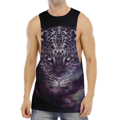 Galaxy Jaguar Print Men's Muscle Tank Top