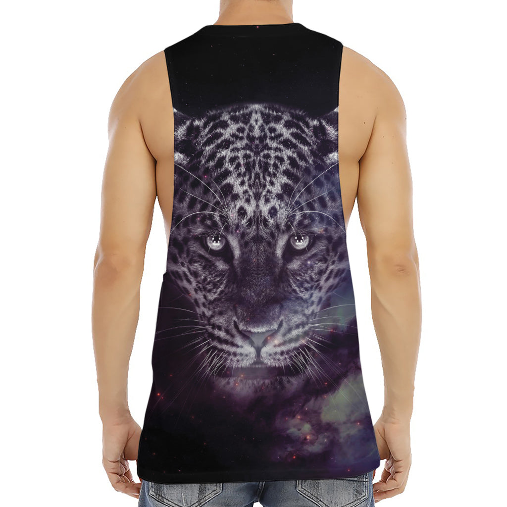 Galaxy Jaguar Print Men's Muscle Tank Top