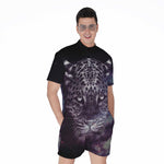 Galaxy Jaguar Print Men's Rompers