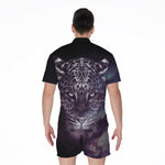 Galaxy Jaguar Print Men's Rompers