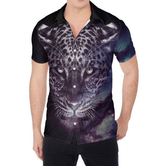 Galaxy Jaguar Print Men's Shirt