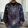 Galaxy Jaguar Print Men's Shirt Jacket
