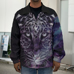Galaxy Jaguar Print Men's Shirt Jacket