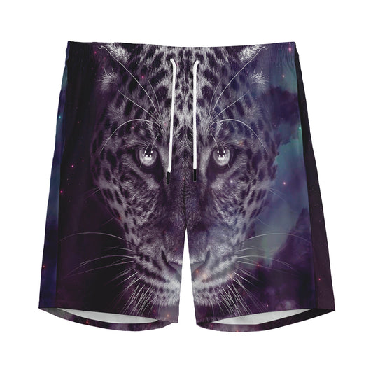Galaxy Jaguar Print Men's Sports Shorts